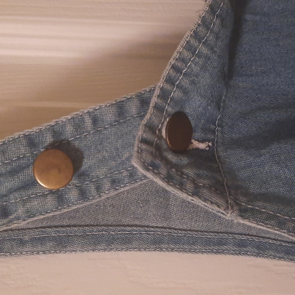 Forest and Hues Kids Light Denim Bib Overalls - Picture 2 of 10